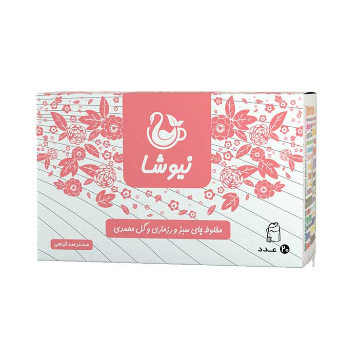 چای سبز و رزماری و گل محمدی چای سبز و رزماری و گل محمدی