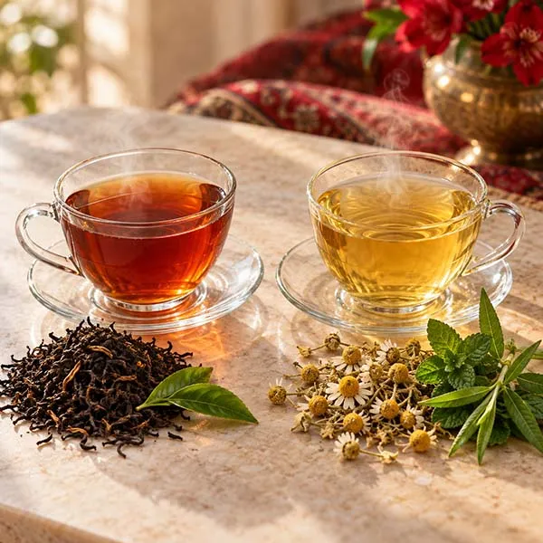 تفاوت چای و دمنوش